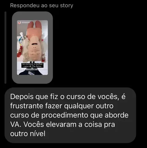 Print de depoimento de participante