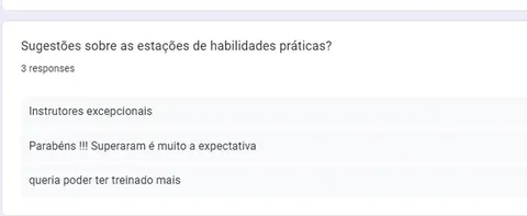 Print de depoimento de participante