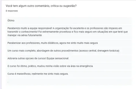 Print de depoimento de participante