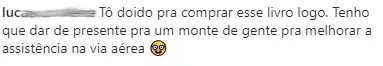 Print de depoimento de participante
