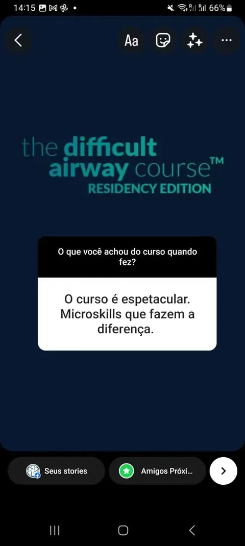 Print de depoimento de participante