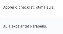 Print de depoimento de participante