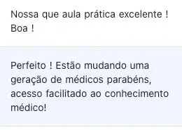 Print de depoimento de participante